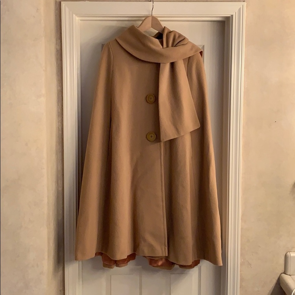 Vintage wool lined cape